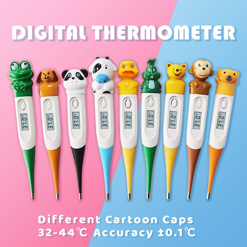 Photography Duck - Termometer Digital kartun bayi, 1 buah