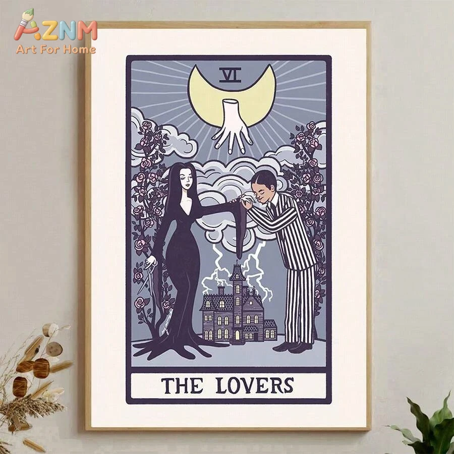 Photography Dark - AZNM Kartu Tarot The Lovers Seni