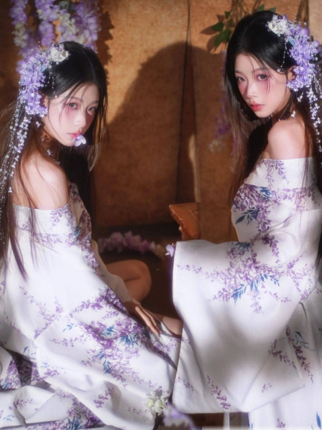 Photography Vintage Style - Pakaian Formal Wanita Kimono Tradisional Jepang