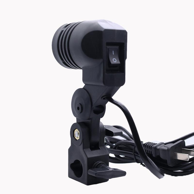 Photography Umbrella Light - Kabel Hitam 1.8M Soket E27 Softbox