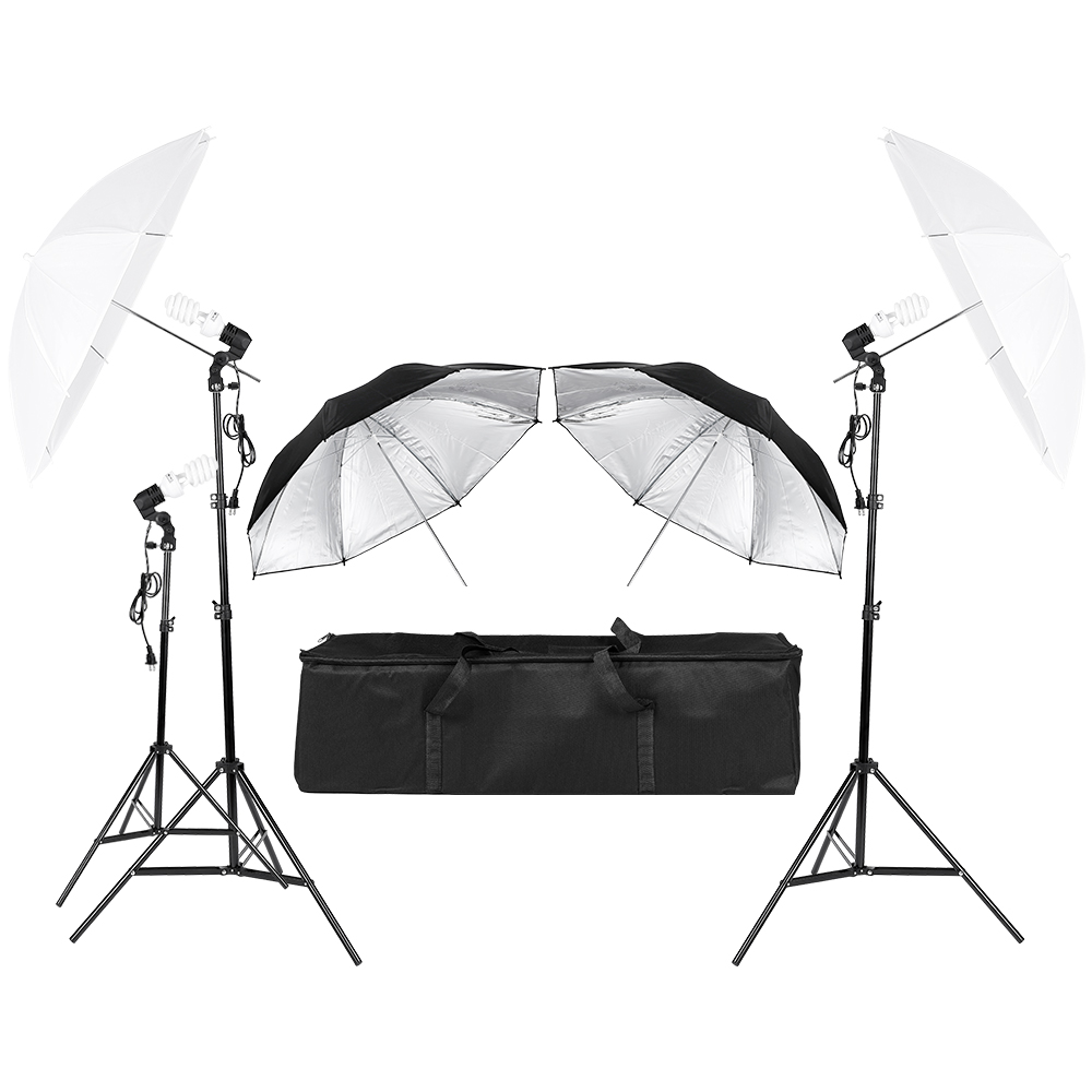 Photography Umbrella Light - Kit Pencahayaan Kontinu Studio Foto Video