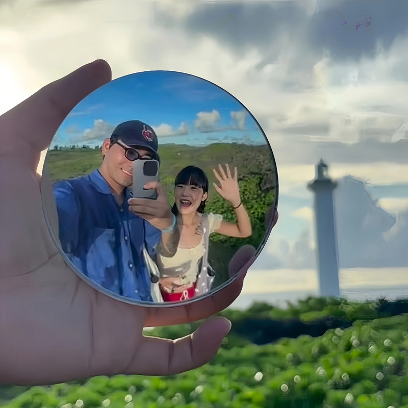 Photography High Angle - Cermin Bulat Cembung untuk Selfie Perjalanan,