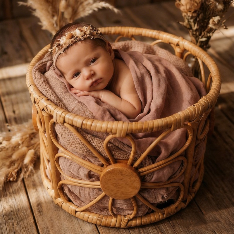 Photography Vintage Style - Kursi Alat Peraga Fotografi Bayi Baru