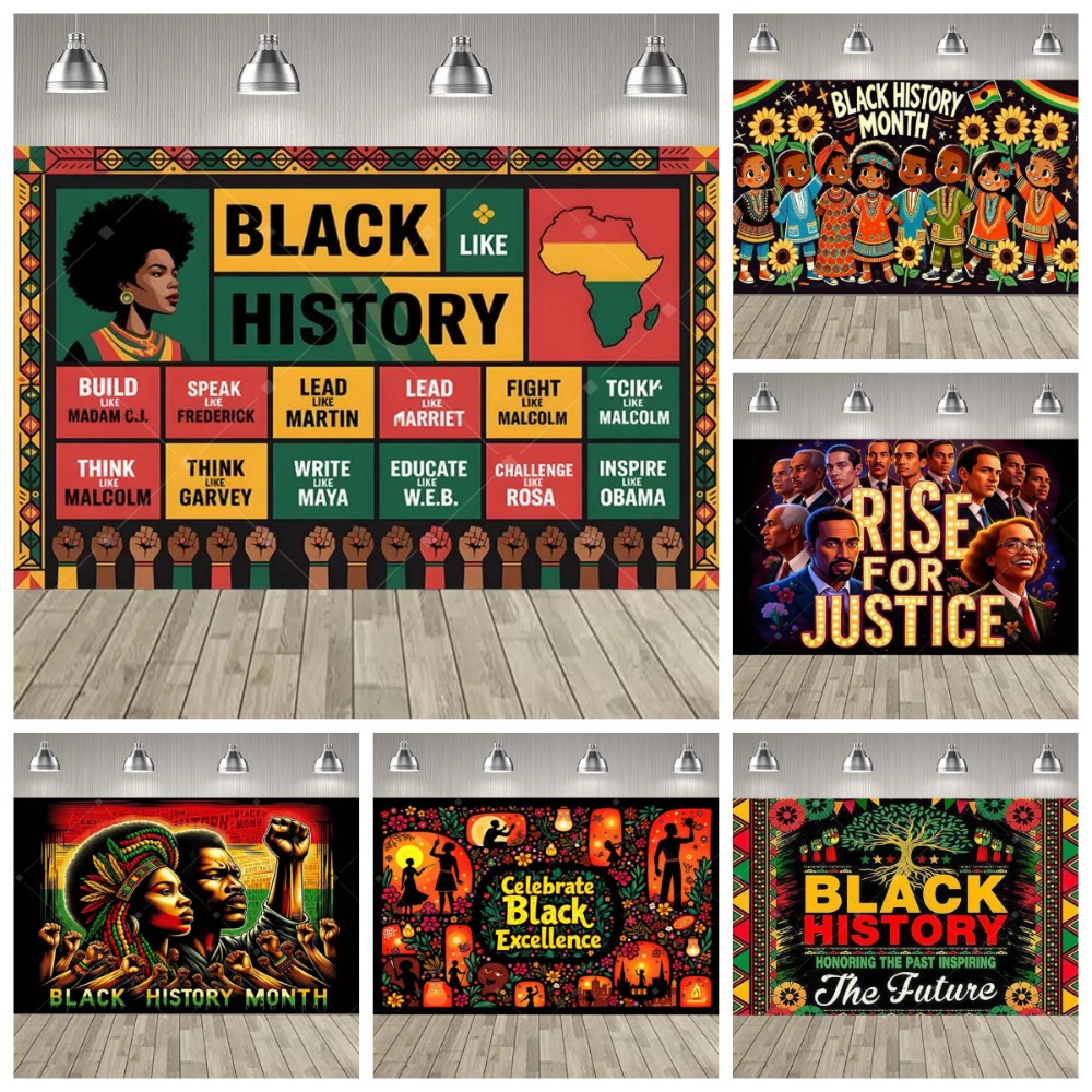 Photography History - Backdrop Dekorasi Bertema Sejarah Afrika-Amerika yang