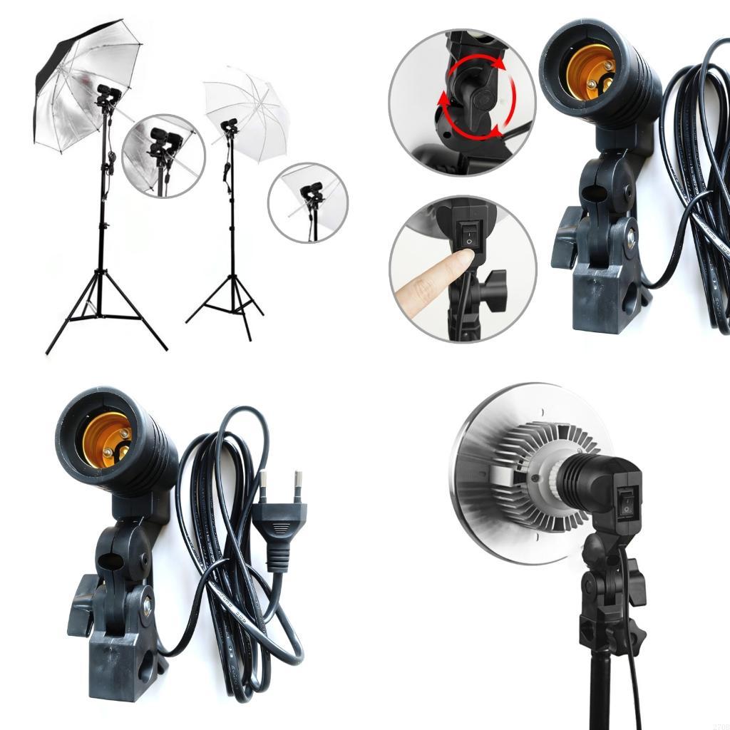 Photography Umbrella Light - E27 Light Stand Payung Reflektor Dukungan