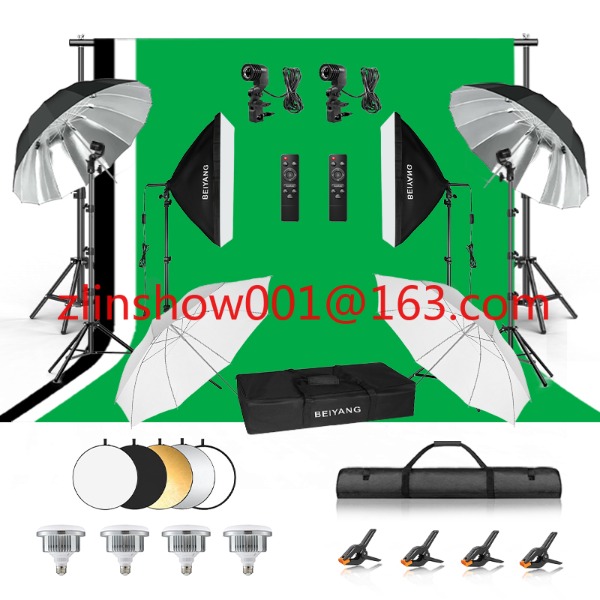 Photography Umbrella Light - Peralatan Studio Foto 2.6*3m/2*3m Stand Latar