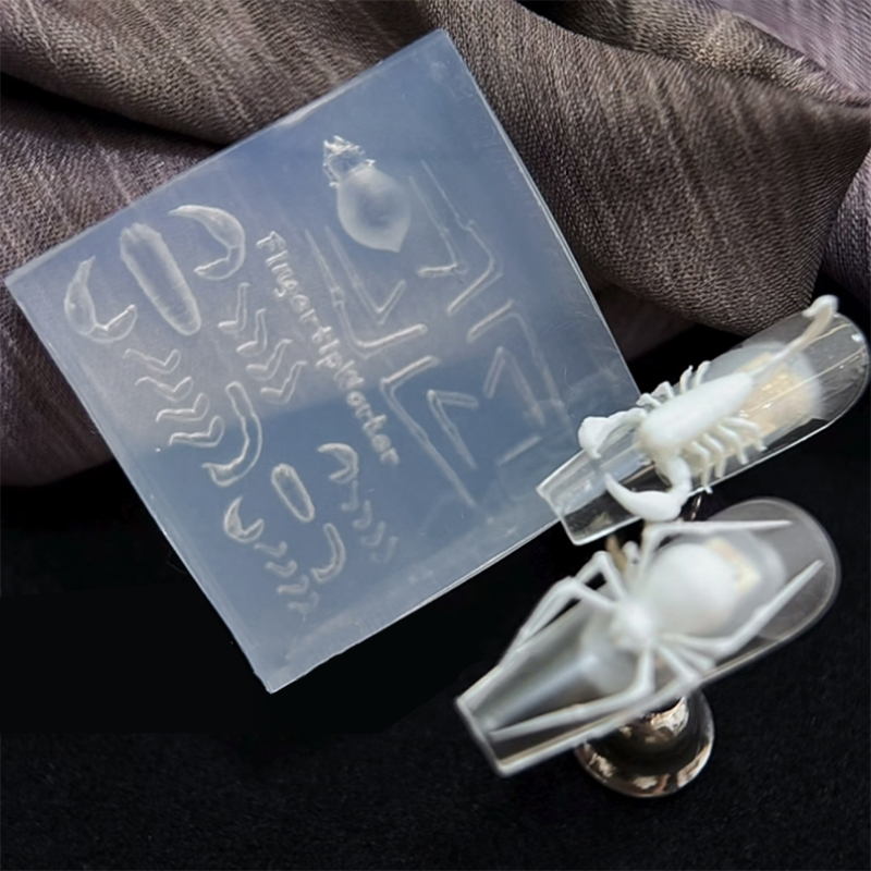 Photography Dark - Cetakan Kuku Silikon 3D Bentuk Laba-laba