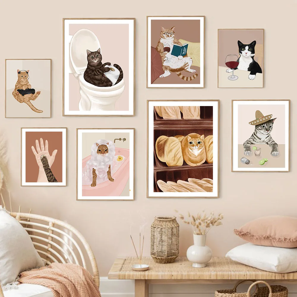 Photography Duck - Poster lukisan kanvas seni dinding kucing