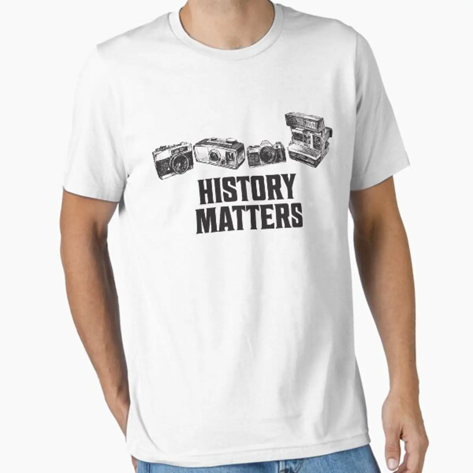 Photography History - Kaos Kutipan Sejarah Fotografi, Atasan Vintage