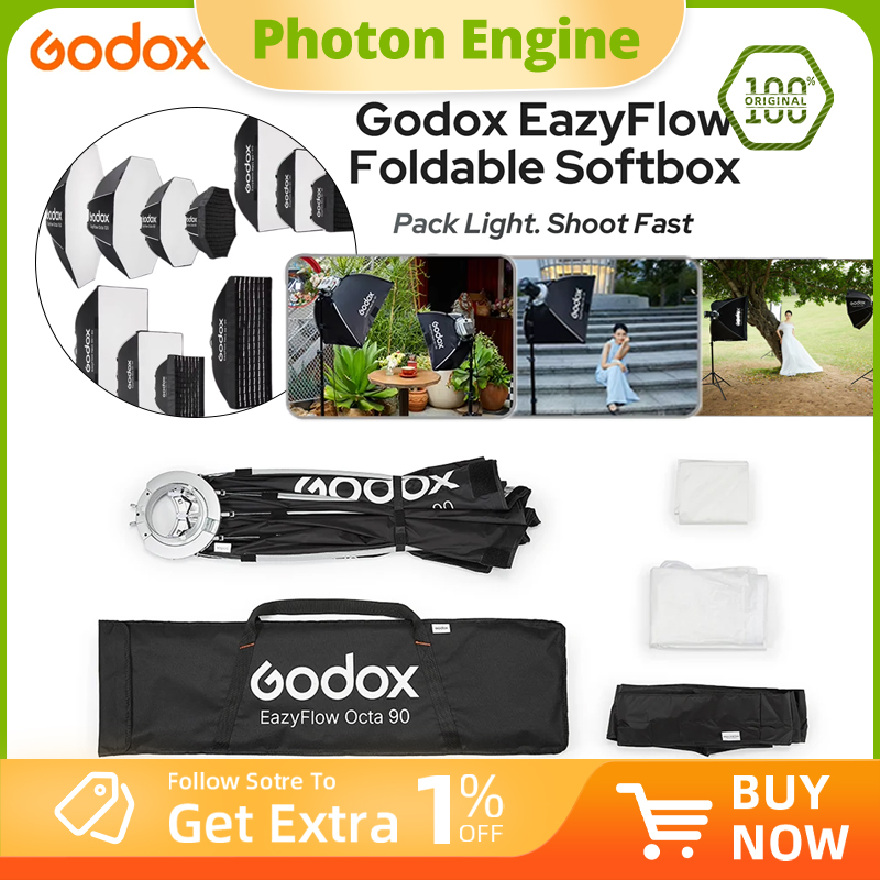 Photography Darkroom - Godox EazyFlow seri Softbox Lipat dengan