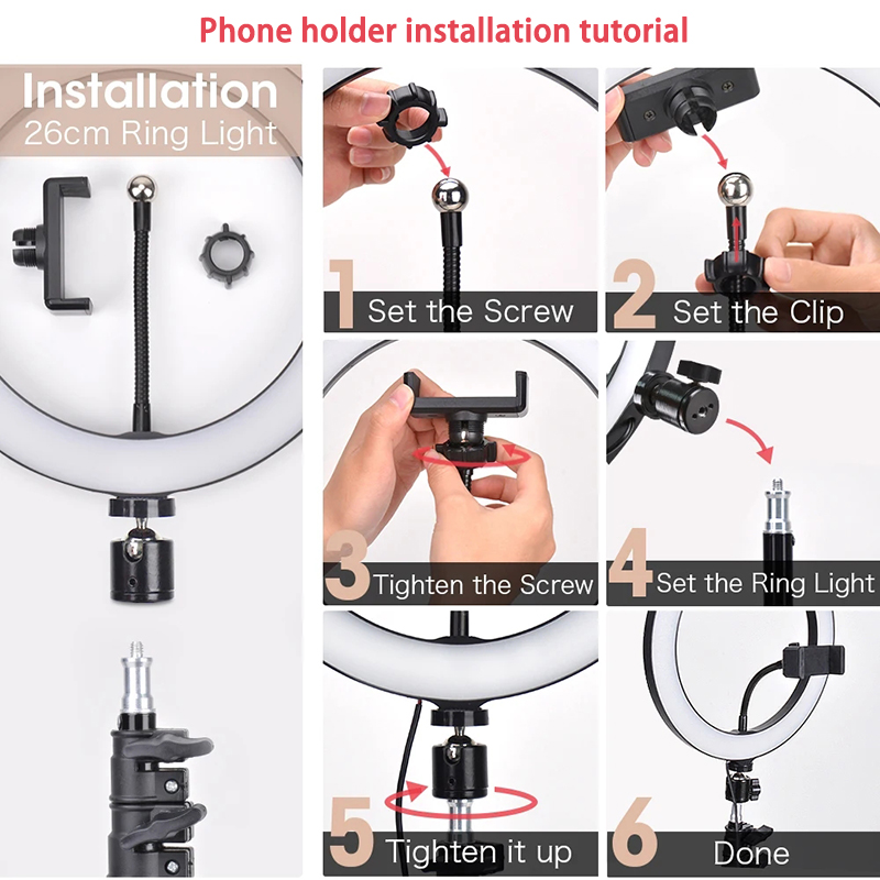 Lampu Cincin Selfie 16/26/33Cm - Photography Treatment ulasan dan harga