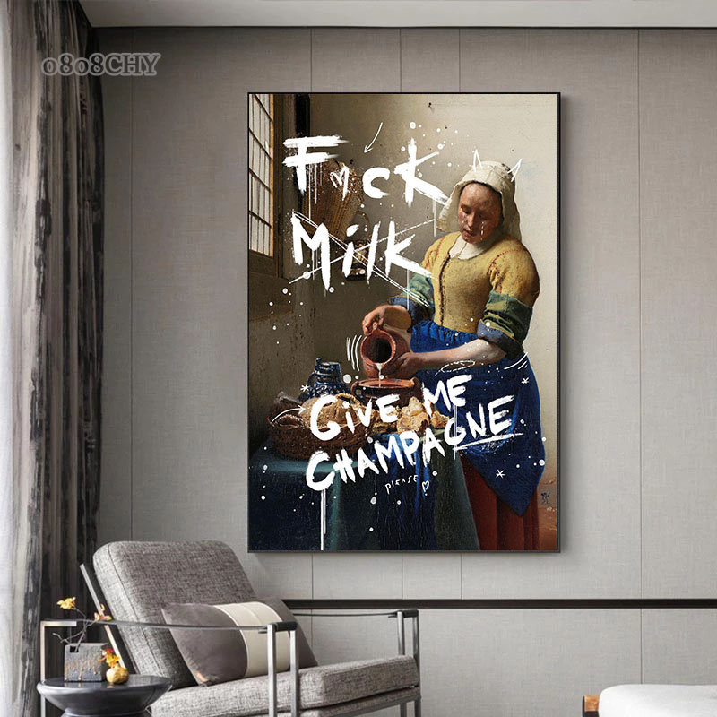 Lukisan terkenal The Milkmaid  - Photography Duck ulasan dan harga