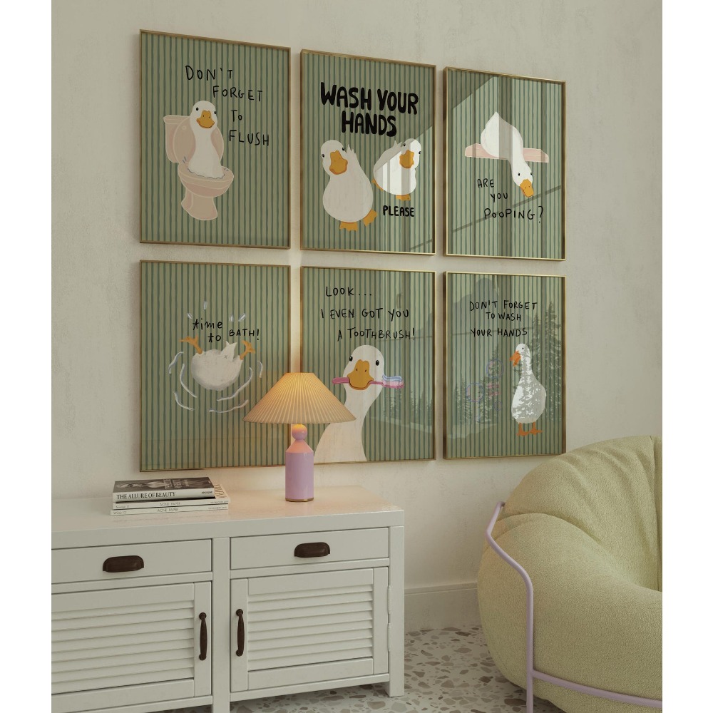 Seni Dinding Kamar Mandi Tanpa - Photography Duck ulasan dan harga
