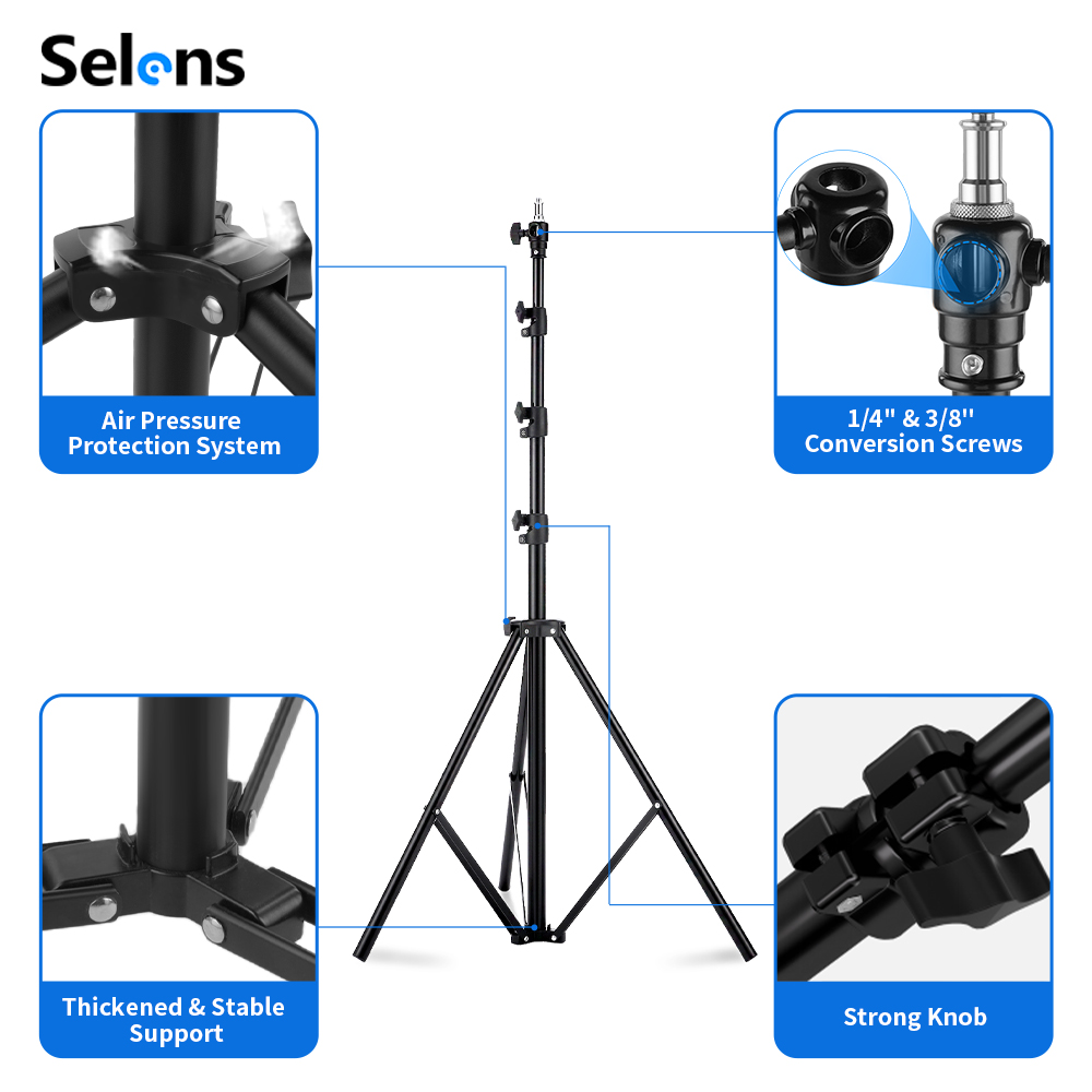 Statif Lampu Selens 2.2~3.95m  - Photography Treatment ulasan dan harga