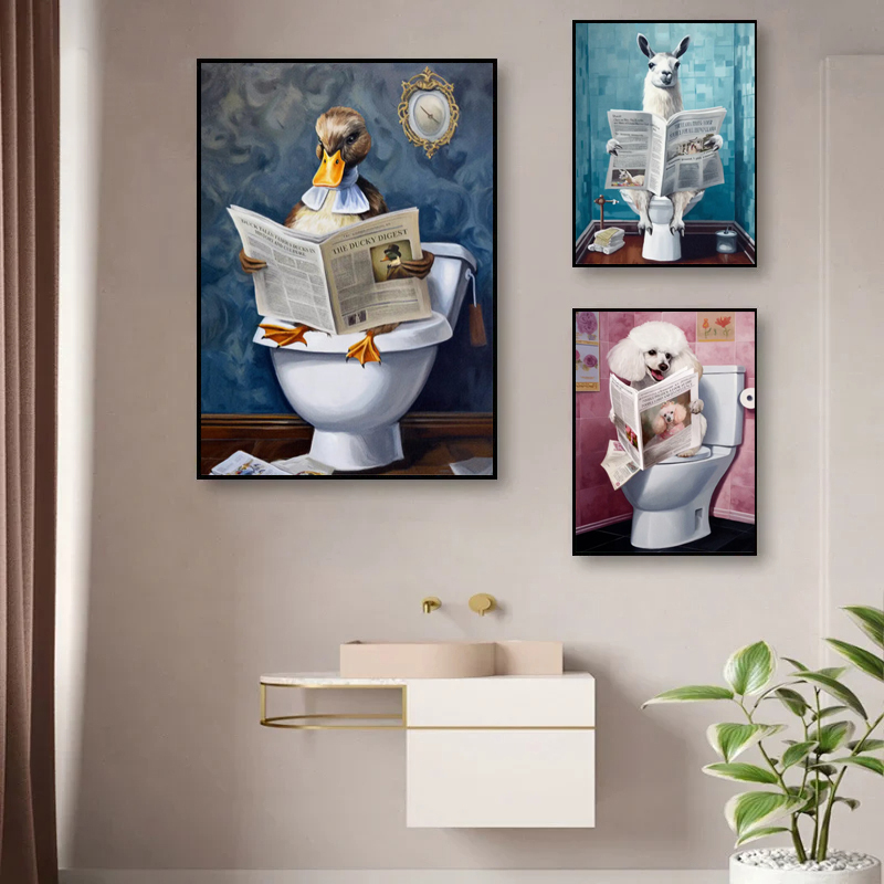Dekorasi kamar mandi hewan mon - Photography Duck ulasan dan harga
