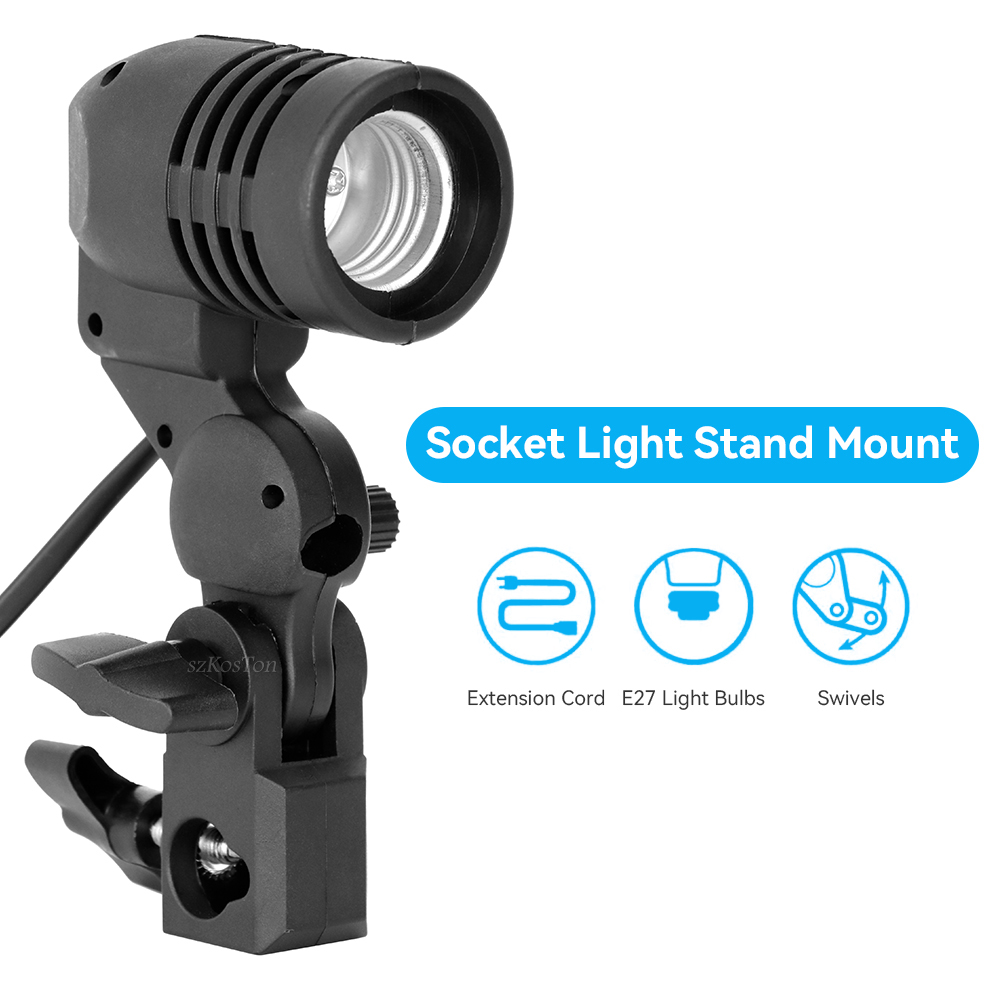 Dudukan bohlam kepala tunggal, - Photography Umbrella Light ulasan dan harga
