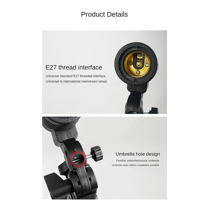 Lampu Studio Foto E27 Soket AC - Photography Umbrella Light ulasan dan harga