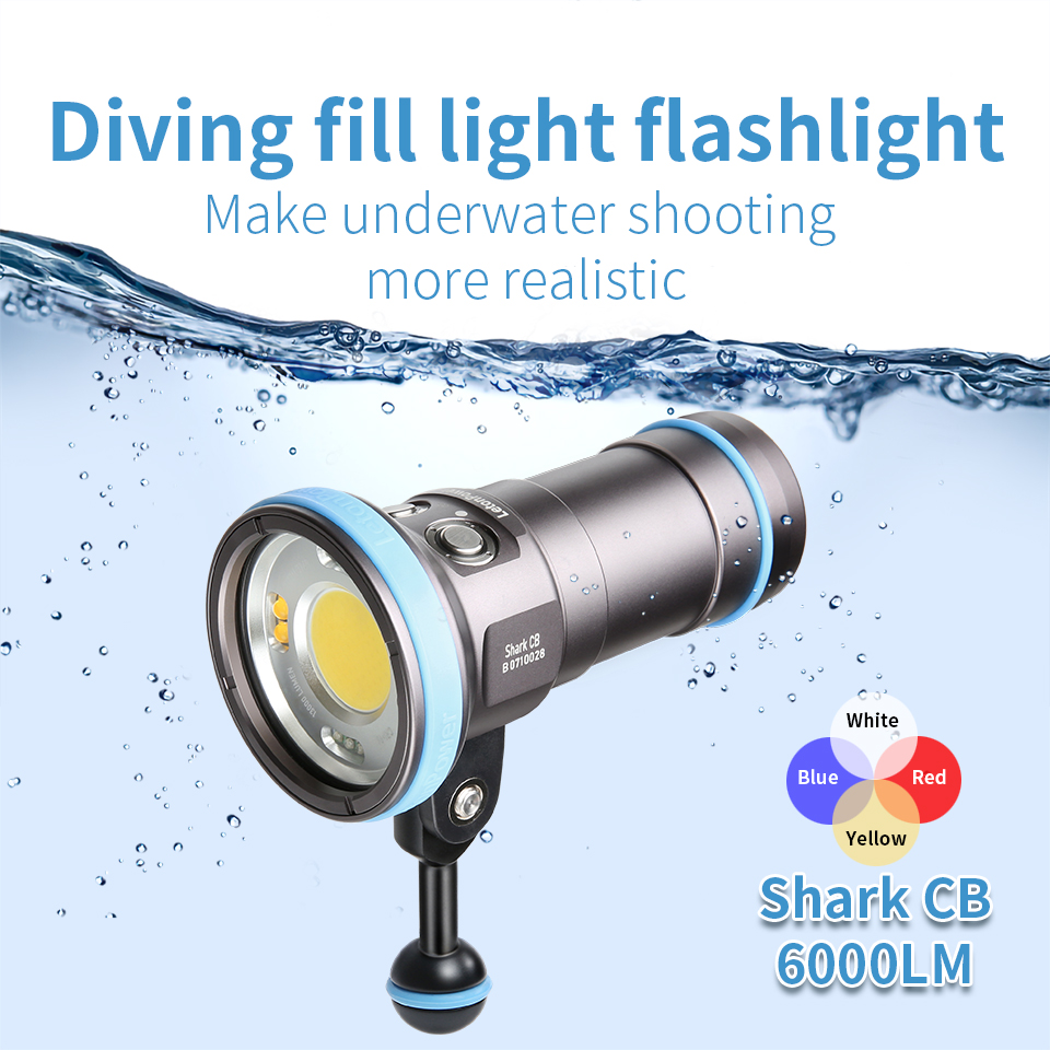 Lampu Selam Shark CB 6000 Lume - Photography High Angle ulasan dan harga