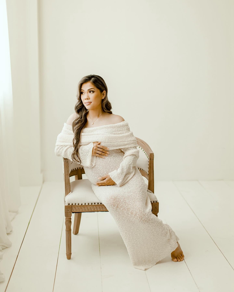 Gaun Pemotretan Ibu Hamil Gaun - Photography Class ulasan dan harga
