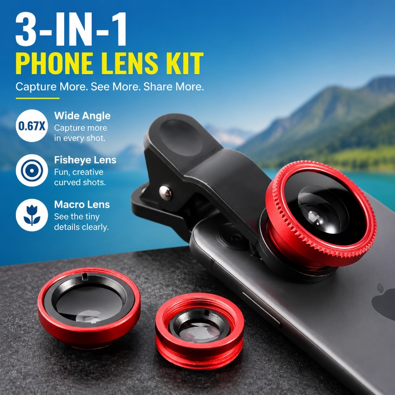 Kit Lensa Ponsel Eksternal Len - Photography High Angle ulasan dan harga
