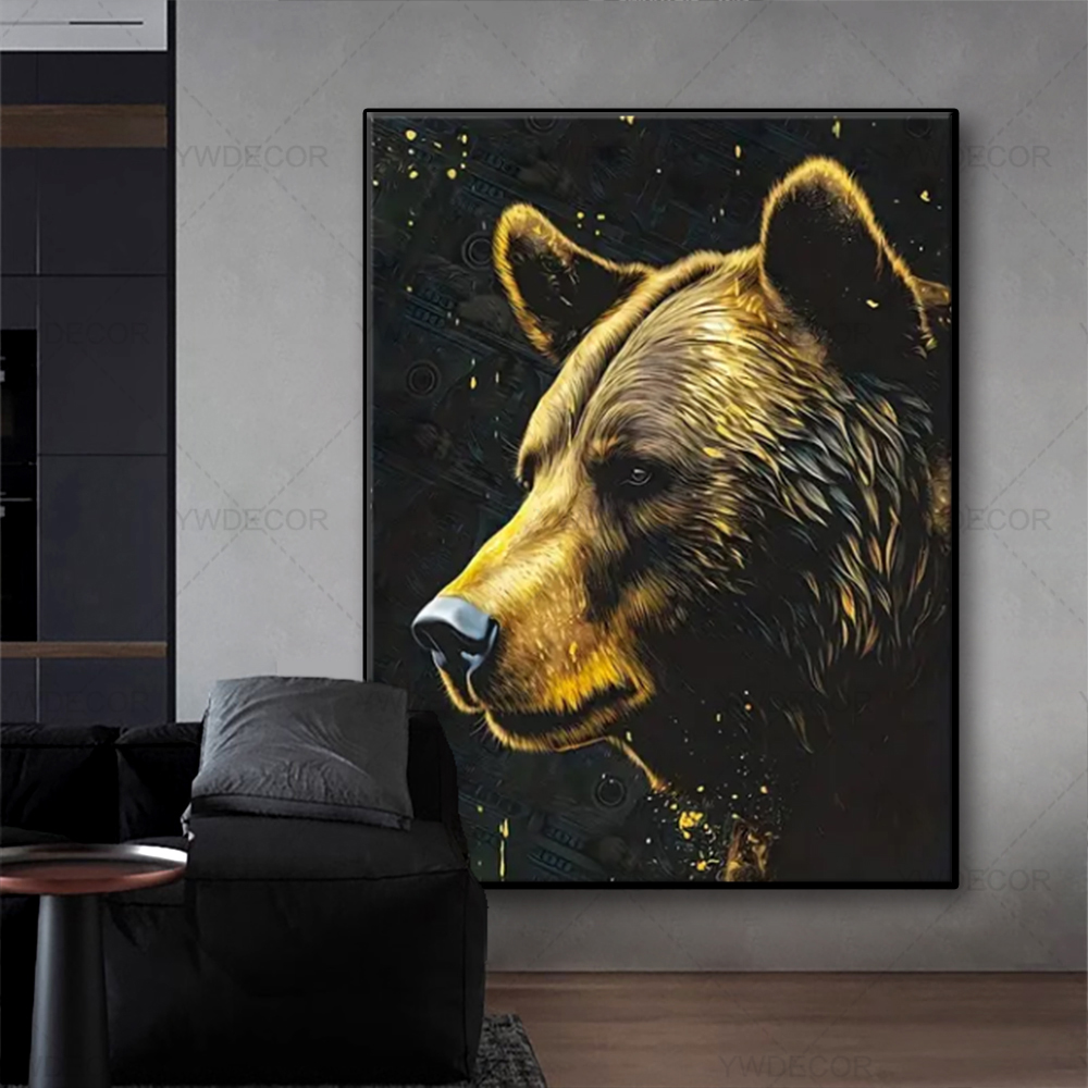 Bull and Bear lukisan hewan ka - Photography Duck ulasan dan harga