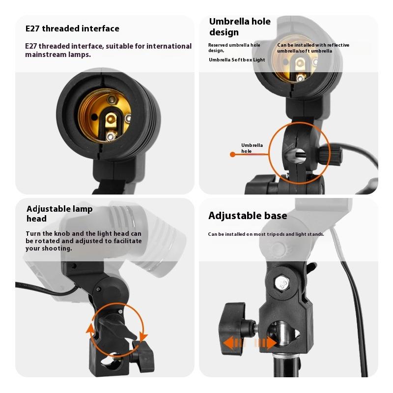 Kabel Lampu 1.8M Soket E27 Sof - Photography Umbrella Light ulasan dan harga